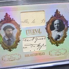 2024 Eternal Cuts Dual Relic Claude Monet & Pablo Picasso 48/50 Refractor Rare
