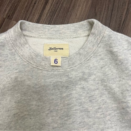 Bellerose kids sz 6 grey sweatshirt crew neck - Picture 2 of 8