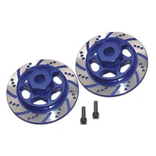GPM Racing Aluminum Hex w/ Brake Disk Silver / Blue : Axial 1/10 RBX10 Ryft