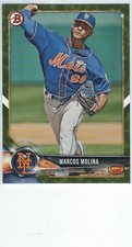 2018 Bowman Prospect Marcos Molina Camo Card!! New York Mets!!