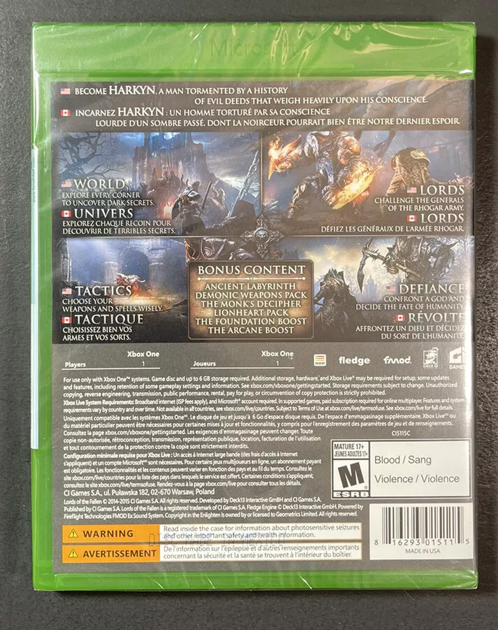  Lords of the Fallen Complete Edition (Xbox One