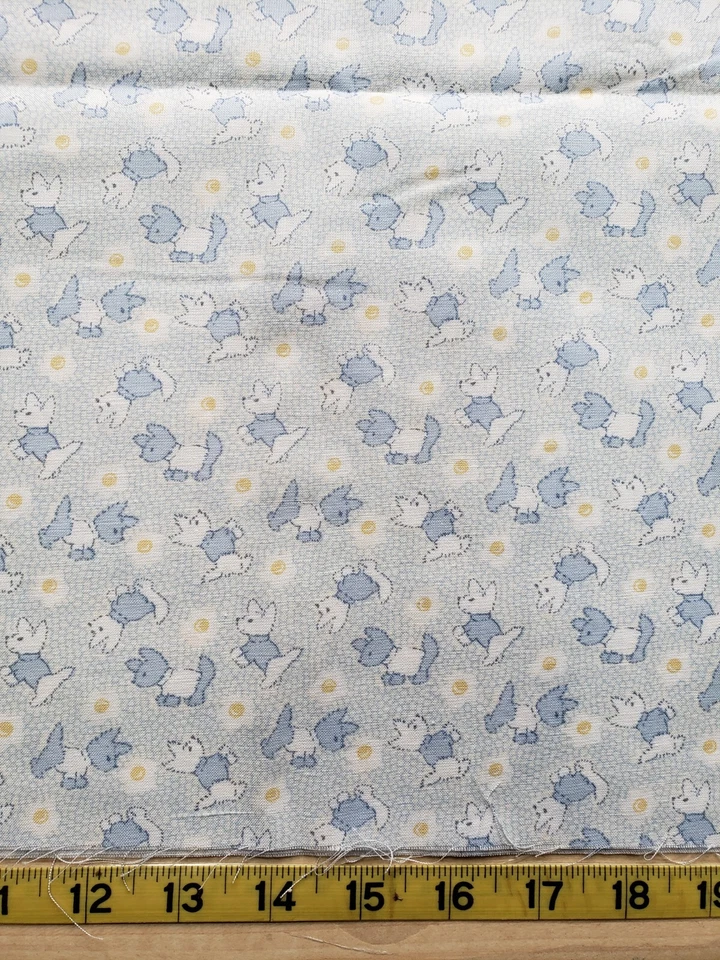 RJR Fabric 1930's Quilt Revival Collection Blue Dogs New England Museum 35" x 44 - Image 4 of 4