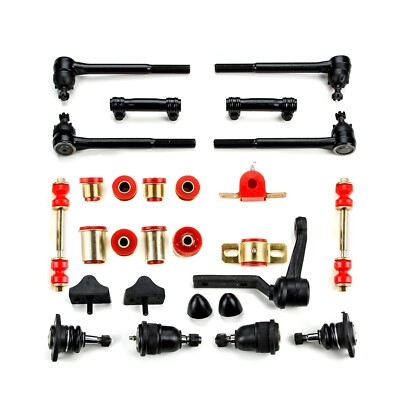 Red Poly Front End Suspension Master Kit Fits 1971 - 1972 Chevrolet Monte Carlo