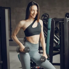 XYGC MADOG Set Of 2 Neoprene Coated Workout Dumbbells 8lb, Anti-Roll