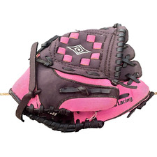 Franklin Pink Black Glove RHT Ready To Play Tee Ball 4891 9 Leather