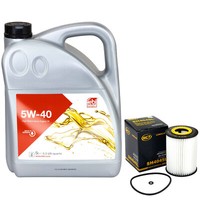 MotoröL Set 5W-40 5 Liter + ÖLfilter SH 4045 L FüR Mercedes-Benz S Klasse
