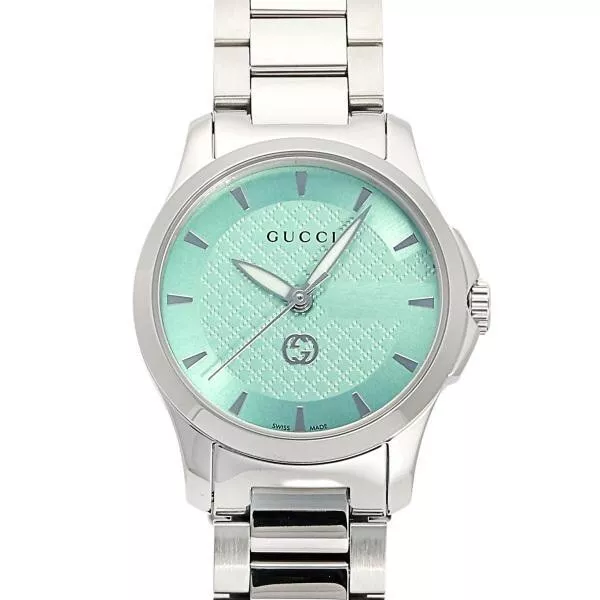 Montre femme Gucci G Timeless YA1265051 cadran vert bleu prix de détail
