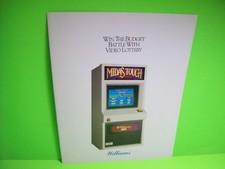 Video Lottery Poker Slot Machine Flyer Casino Game Foldout Promo 1992 Vintage 