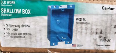 (24 Pack) Carlon Old Work Shallow Box, 1 Gang, 1-1/4'' Deep