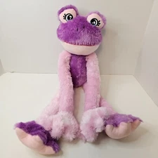 Pink Purple Funky Frogs Long Legs Plush Stuffed Animal Toy Kipp Brothers