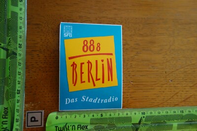 Alter Aufkleber TV Fernsehen Radio Sender SFB Berlin (C)