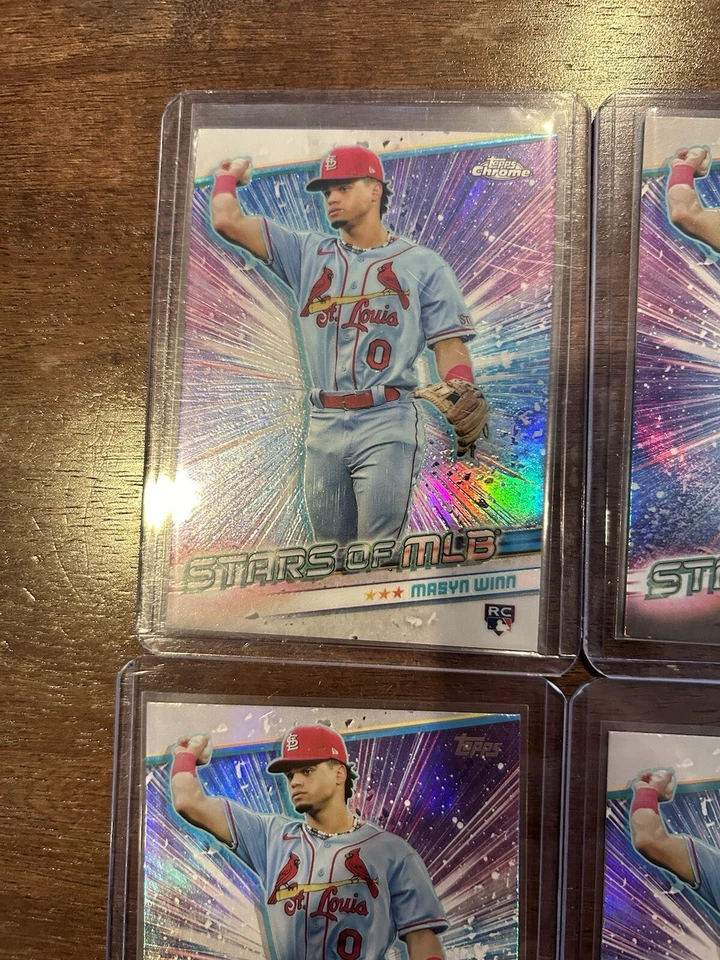 2024 Topps Series 2 - Masyn Winn - Cardinals - Stars of MLB - RC - #SMLB-54 (6) - Image 4 of 4