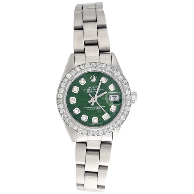 Rolex Oyster Perpetual 69173 Datejust Ladies Steel Diamond Watch