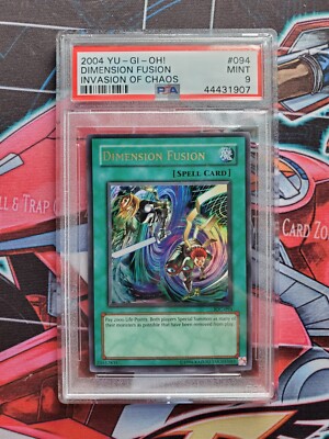 YUGIOH! Dimension Fusion IOC-094 #094 PSA 9 MINT Invasion of Chaos