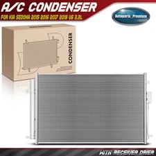 New AC Condenser w/ Receiver Drier for Kia Sedona 2015 2016 2017 2018 V6 3.3L