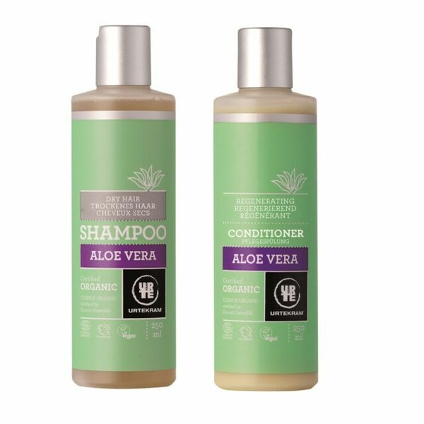 Urtekram Shampoo - Aloe Vera - Dry Hair Organic 6x 250ml (5765228837047)