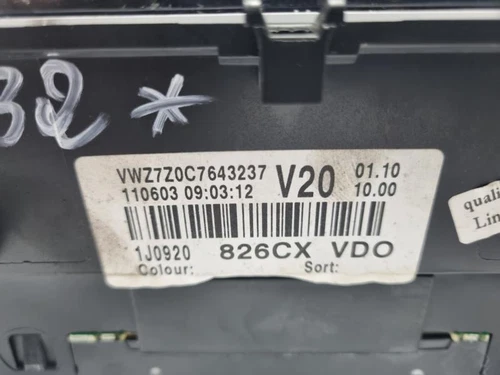 Tachometer VW GOLF IV Variant (1J5) 1.9 TDI - 1J0920826CX - Bild 4 von 4