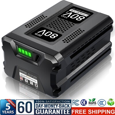 3.0Ah For Greenworks Pro 80V Max Lithium Ion Battery GBA80200 GBA80250