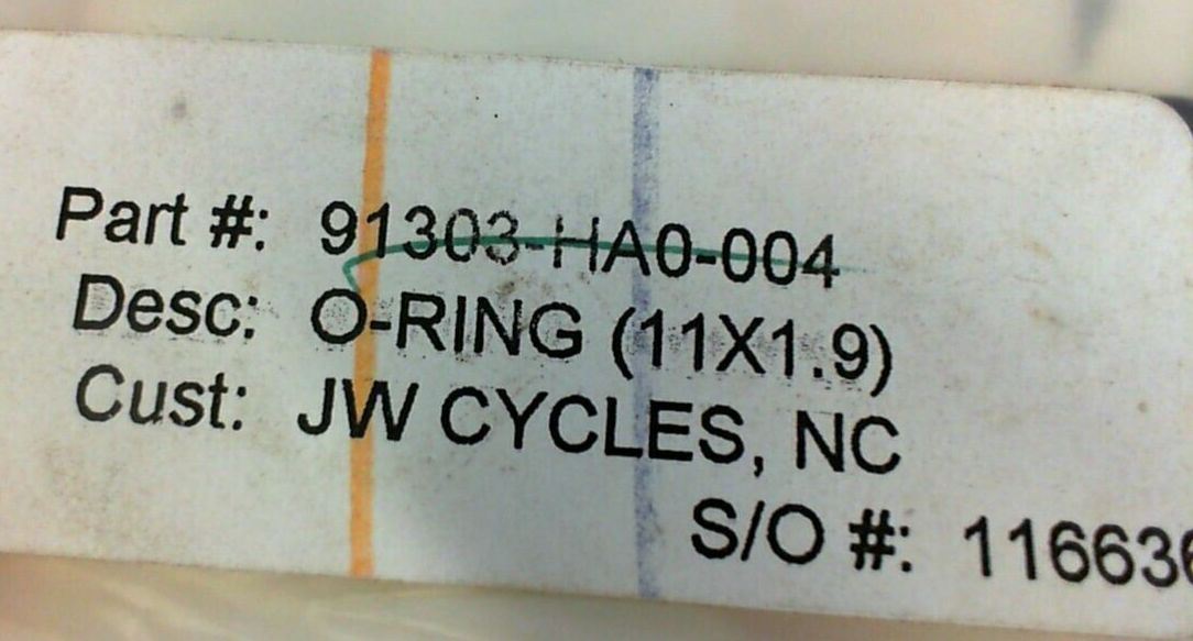 Honda 91303-HA0-004 Oil Filter O-Ring Trx300 400 450 500
