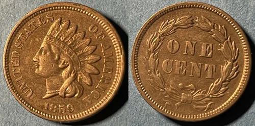 USA 1859 Indian Head Cent without shield KM-87 Copper-nickel UNC #99 - US Seller