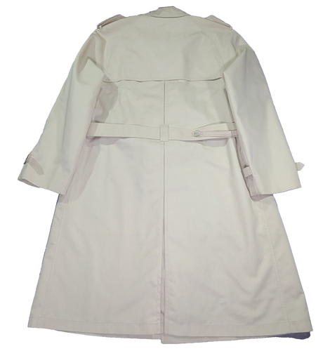 Vintage Harbor Master Mariner lll Mens Beige Rain Trench Coat 44 Long with Belt - Picture 2 of 16