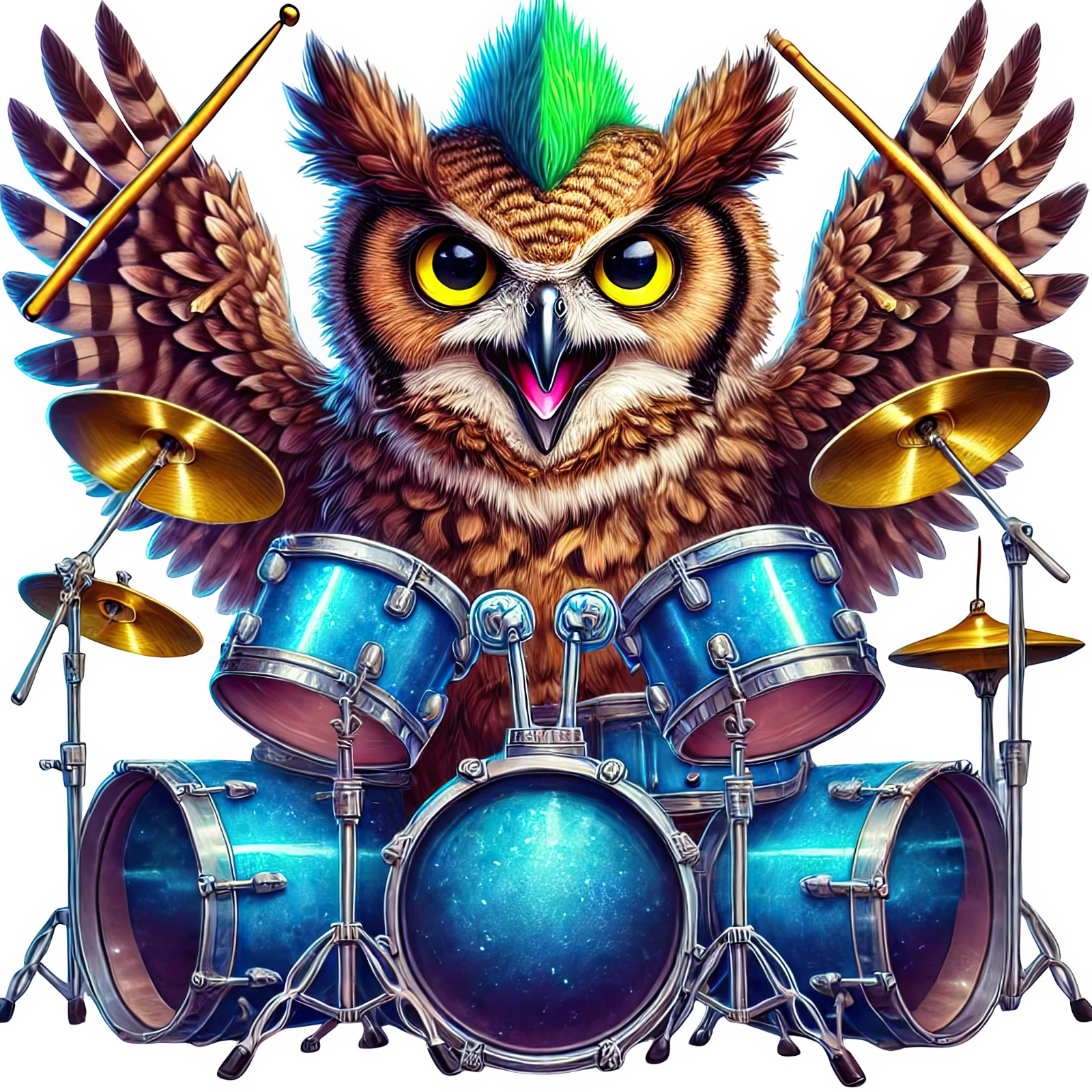 Wandtattoo Aufkleber Rockstar Tier Wandaufkleber 18X18 cm Groß