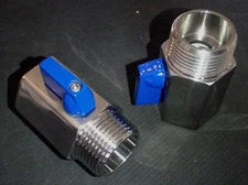 STAINLESS STEEL MINI 1" NPT BALLVALVE M - F REDUCED PORT