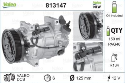 VALEO 813147 Kompressor, Klimaanlage für RENAULT