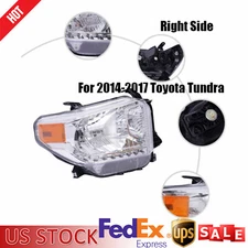 Passenger Right Side Headlight Lamp For 2014-2017 Toyota Tundra SR SR5 Pickup