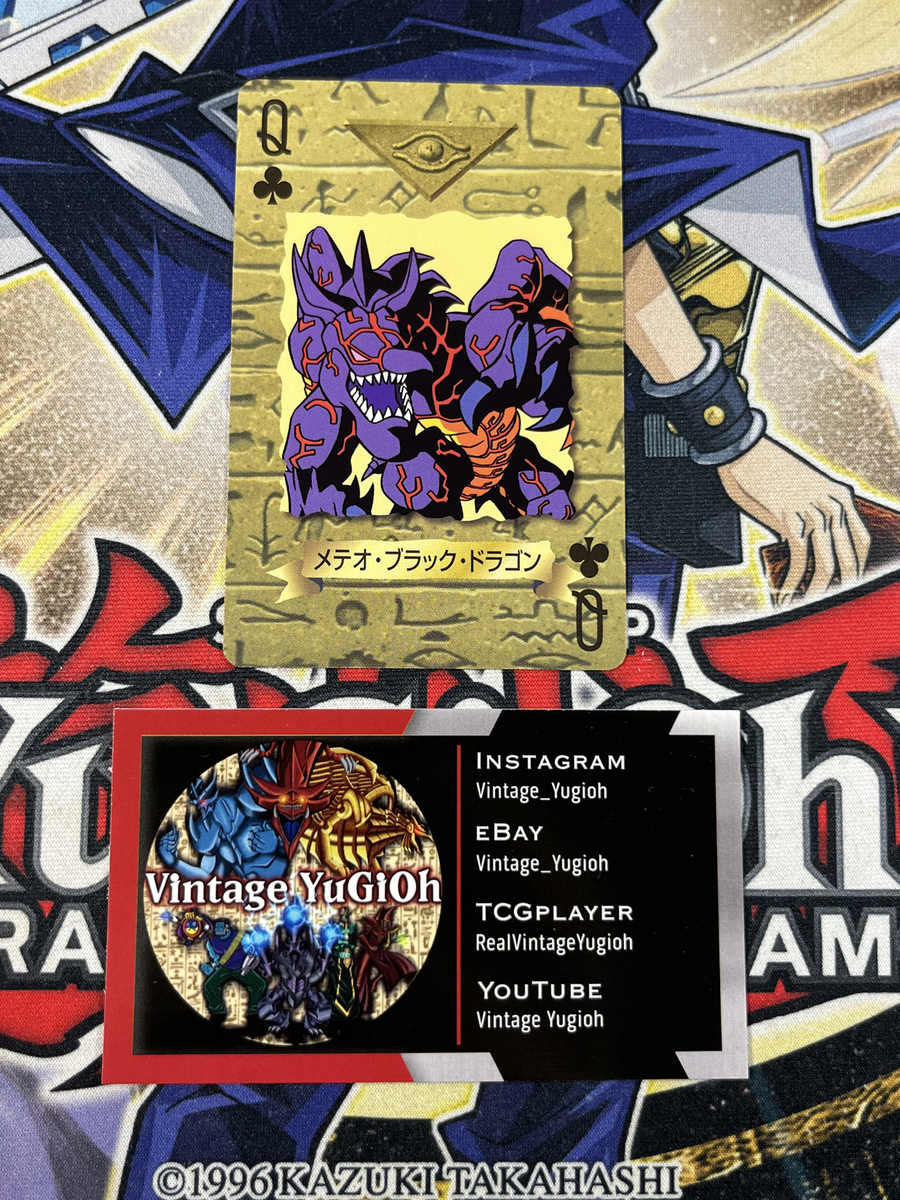 tcgplayer yugioh cards Yugioh 1998 TOEI Meteor Black Dragon Poker Card M/NM
