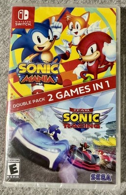 NSW Sonic Mania Team Sonic Racing Double Pack Nintendo Switch 2-Games-In-1 Combo