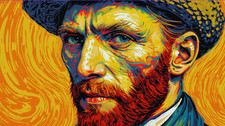 POP ART Vincent Van Gogh on CANVA