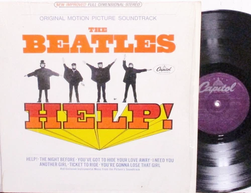 THE BEATLES - HELP! - STAGE & SCREEN / ROCK - (RE) - VG++ VINYL