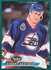 Evgeny Davydov - 1993-94 Topps Stadium Club #34 - Winnipeg Jets Hockey Card