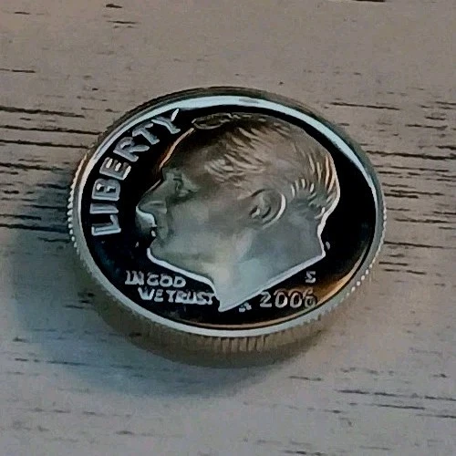 2006-S Cameo Proof 90% Silver 10C Roosevelt Dime Low Mintage Year