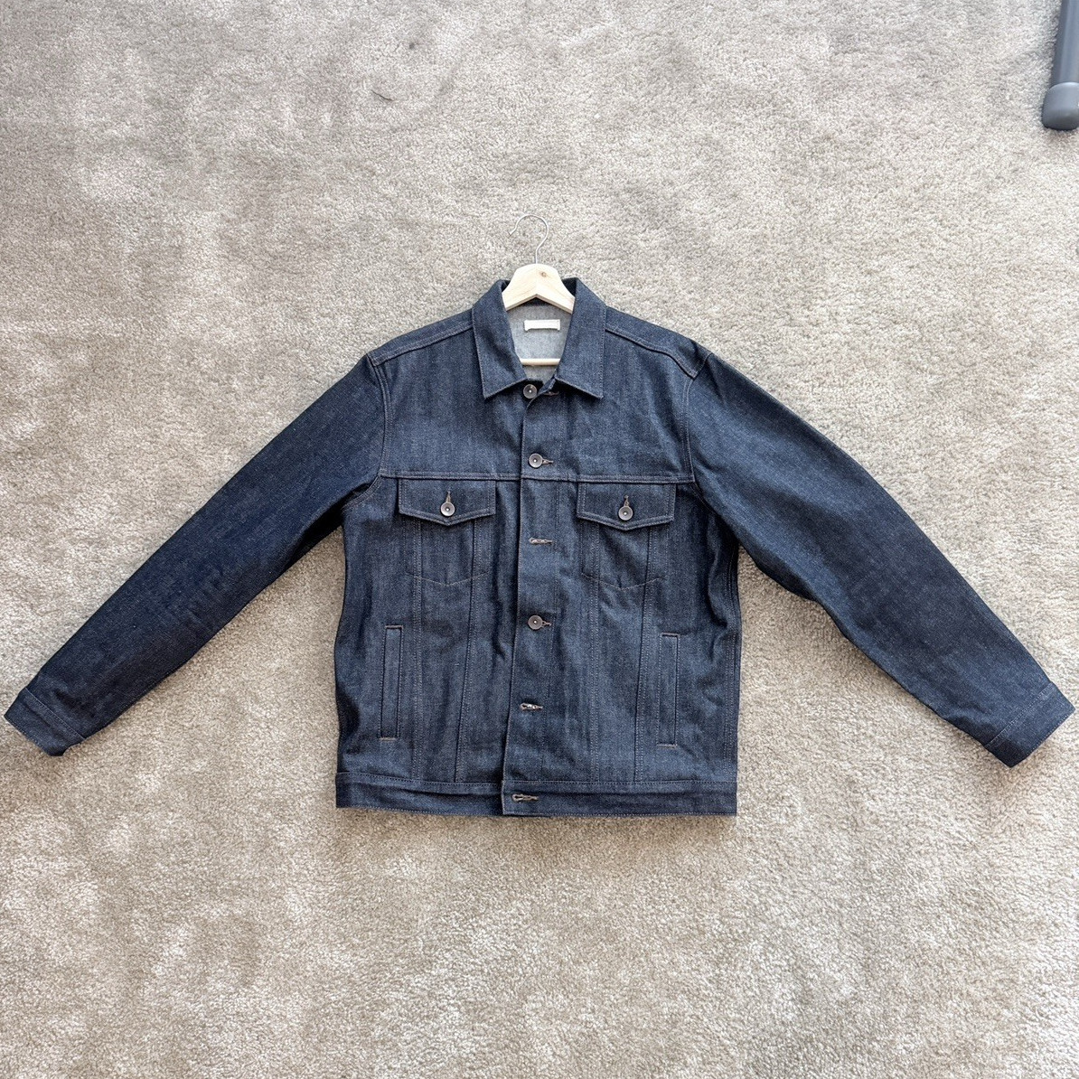 ジャケット・アウター The Unbranded Brand The Unbranded Brand Men's 14.5oz Selvedge Raw Denim Jacket XL Blue