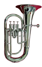 HAHAPA HANDMADE 3VALVE SILVER EUPHONIUM BRASS MADE TUBA FREE CUSTOM DUTY FOR USA