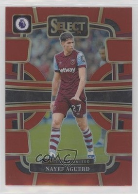 2023-24 Panini Select Premier League Terrace Red Prizm Nayef Aguerd #93 11p9