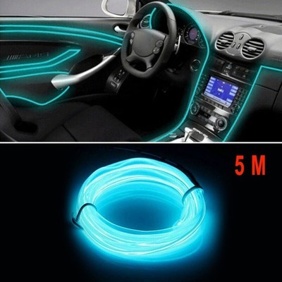 5m 3mm Transparent Optic Fiber Cabl PMMA Side Glow Fiber Optic Cable Car-Light