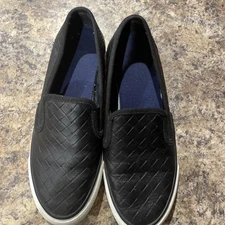 Black Sperry Seaside Weave Size 6.5