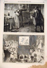 Original Old Antique Print 1861 Watson Trevor Browne Dance Lawrence Huard Women