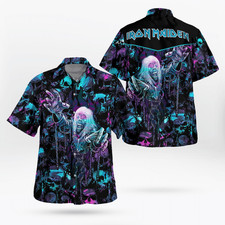 Skull Iron Maiden Hawaii Shirt Aloha Shirt For Me