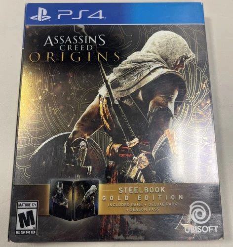 Assassin's Creed: Origins SteelBook Gold Edition, Syndicate, and Unity PS4 CIB