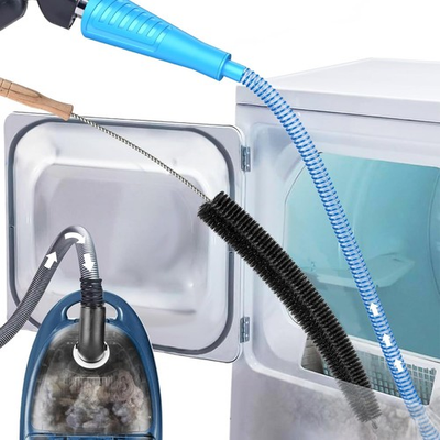 #ad Dryer Vent Cleaner Kit Vacuum Hose Attachment Brush Lint Remover Power Washer US $14.99