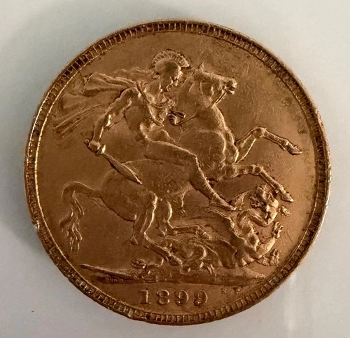 1899 Victoria Gold Sovereign — photo from the most recent tracked eBay sale