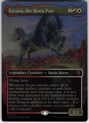 Excava, the Risen Past (Borderless) 2 Commander Secrets of Strixhaven Magic Foil