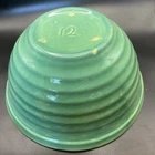 Vintage Bauer Ringware Pottery Mixing Nesting Bowl No. 12 Jade Green Turquoise