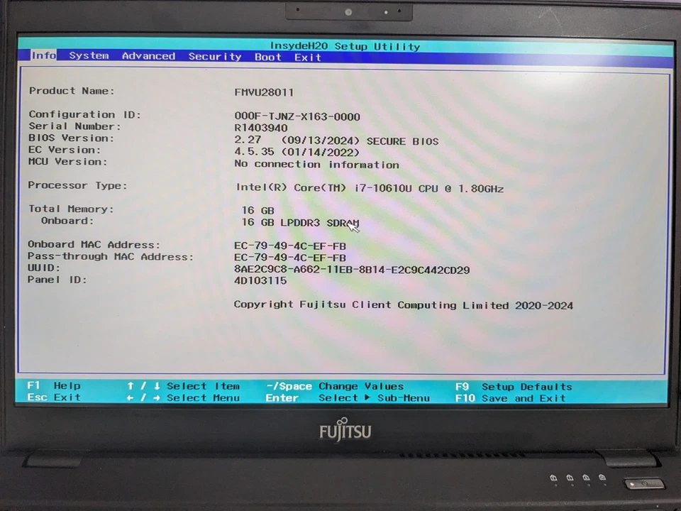 Fujitsu LIFEBOOK U9310/D | Intel Core i7-10610U | 16GB RAM | 256GB SSD | 900G! - Image 2 of 4
