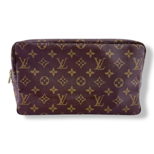 Louis Vuitton True Trousse 28 Brown Monogram Toiletry Pouch