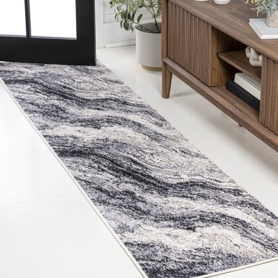 JONATHAN Y Lighting SEU300-28 Supersoft 2' x 8' Abstract - Off White